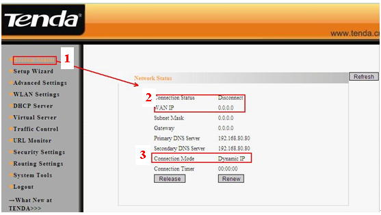 Tenda wireless router login password